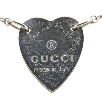 Gucci Heart Plate Necklace In Sv925 Silver