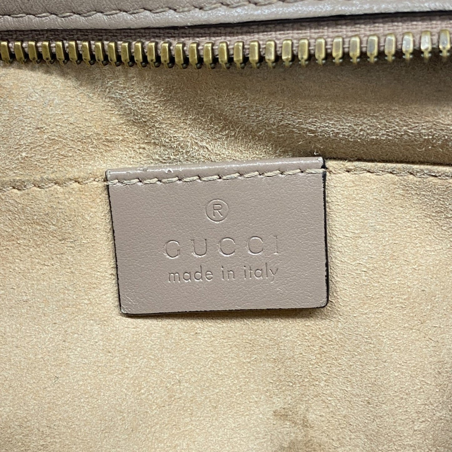 Gucci Gg Marmont Shoulder Bag 447632 Leather Pink Beige