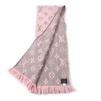 Louis Vuitton 2019 Louis Vuitton Echarpe Logomania Shine Silk Blend Rose Ballerine Scarf M70466