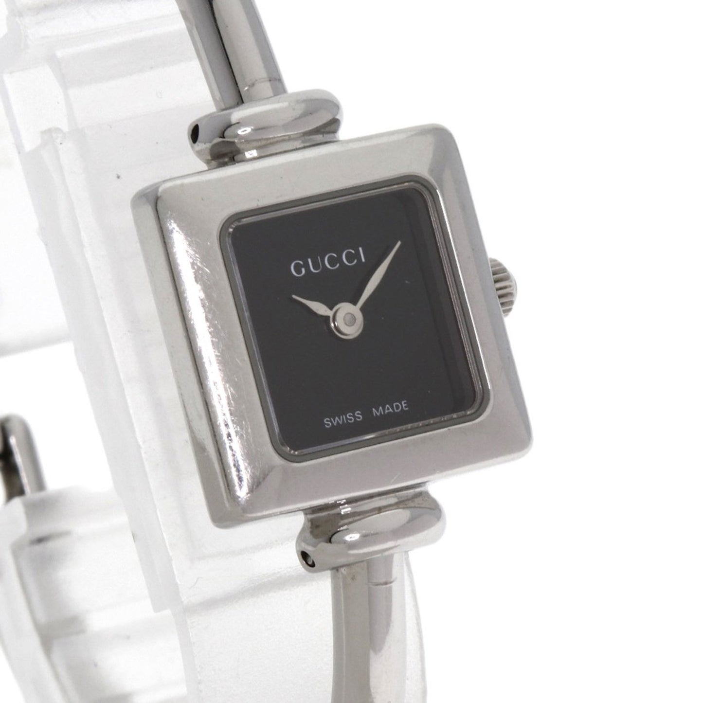 Gucci 1900L Square Face Bangle Watch In Stainless Steel/Ss