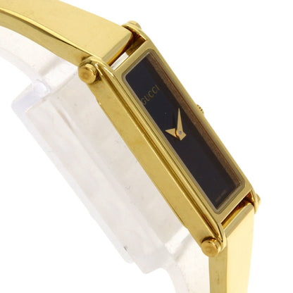 Gucci 1500L Square Face Watch Gp/Gp