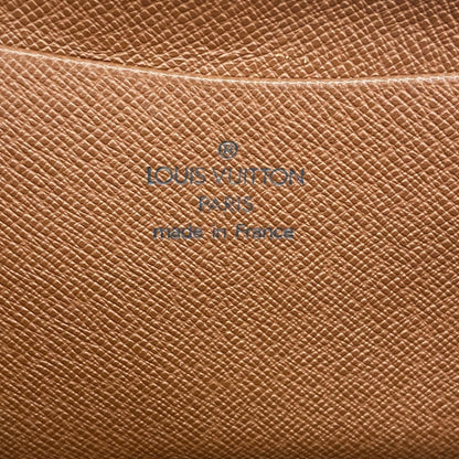 Louis Vuitton Monogram Porte Monne Zip Long Wallet M61727 Brown