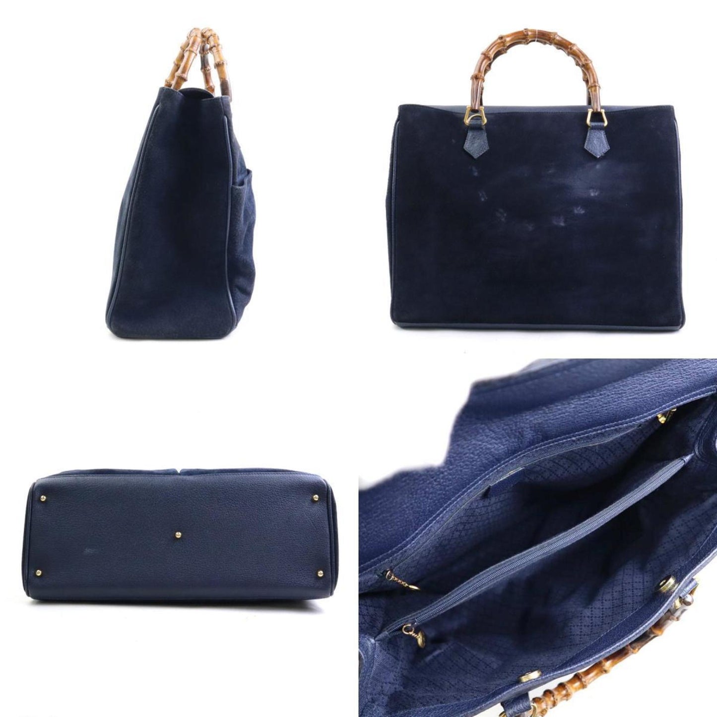 Gucci Handbag/Shoulder Bag In Bamboo Suede And Leather