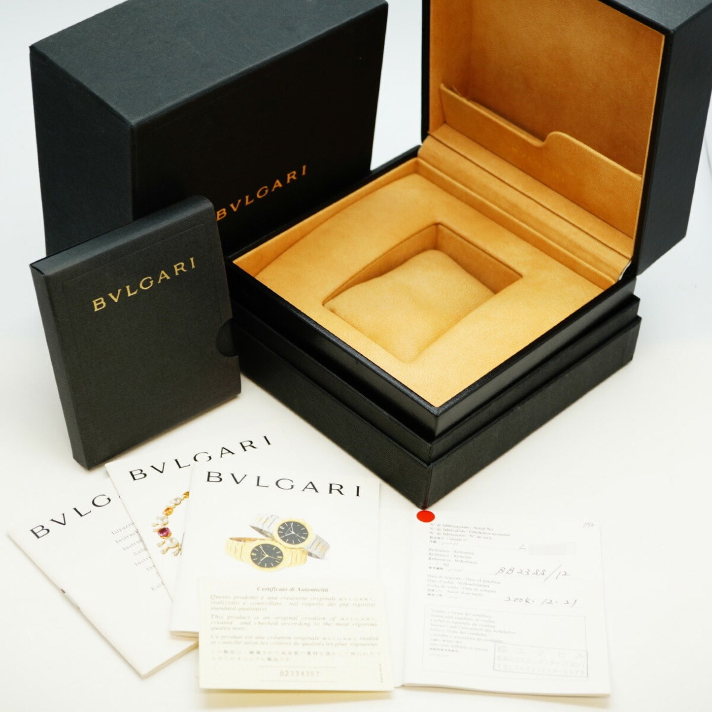 Bvlgari Bb23Ss 12 Black Dial