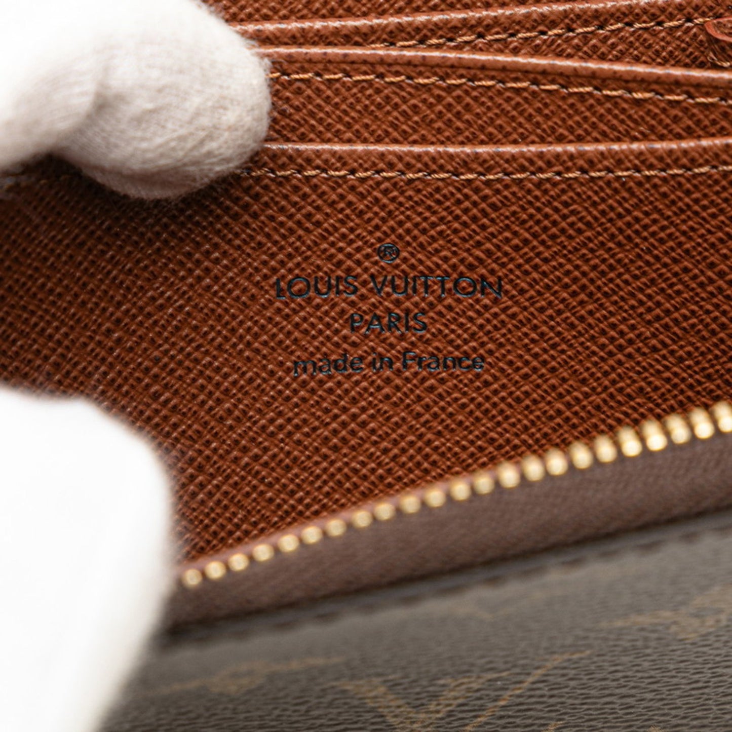 Louis Vuitton Monogram Zippy Coin Purse M60067 Brown Leather