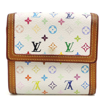 Louis Vuitton Porte-Monnaie Bi-Fold Wallet M92983 (Discontinued) Monogram Multicolore Blanc (White)