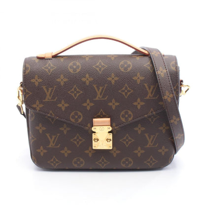 Louis Vuitton Metis Mm Monogram Pochette Handbag In Coated Canvas And Leather