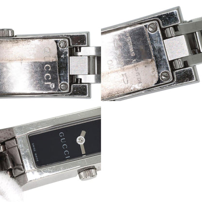 Gucci 110 Square Face 3P Diamond Watch Stainless Steel Ss
