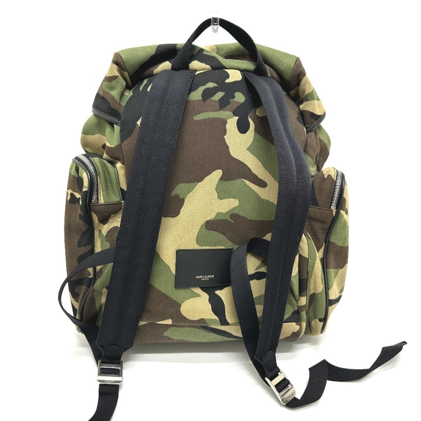 Yves Saint Laurent Saint Laurent Paris 437110 Multi-Pocket Camouflage Backpack