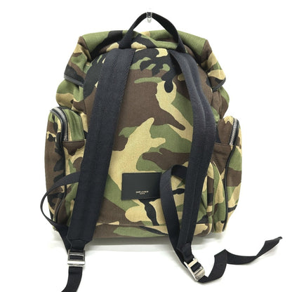 Yves Saint Laurent Saint Laurent Paris 437110 Multi-Pocket Camouflage Backpack