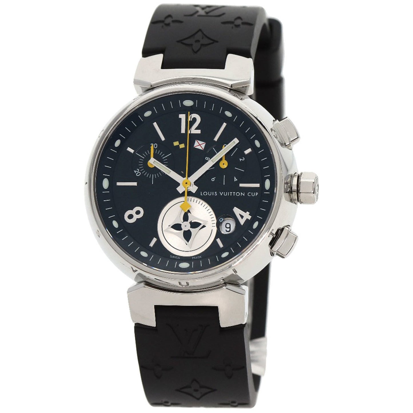 Louis Vuitton Q132G Tambour Lovely Cup Watch In Stainless Steel/Rubber