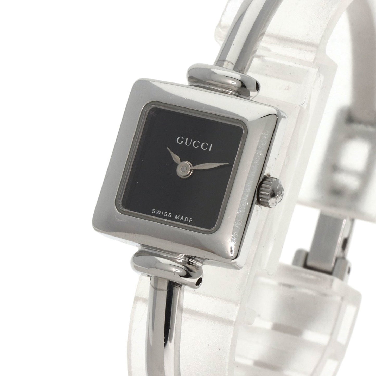 Gucci 1900L Square Face Watch Stainless Steel Ss