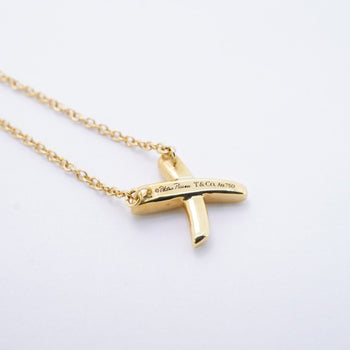 Tiffany Kiss Necklace In 18Kyg Yellow Gold