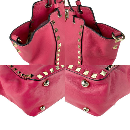 Valentino Garavani Handbag/Shoulder Bag In Pink Leather For Women