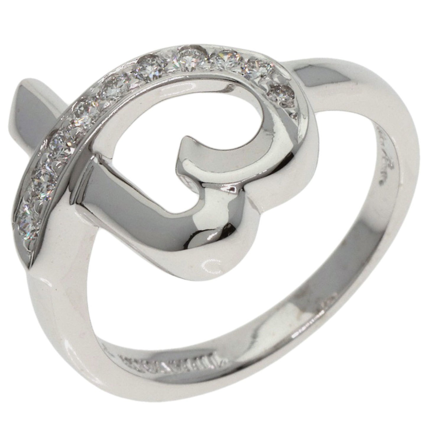 Tiffany & Co. Loving Heart Diamond Ring In 18K White Gold