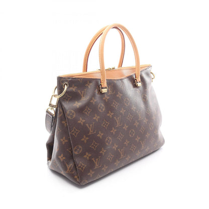 Louis Vuitton Pallas Handbag In Coated Canvas And Leather With Monogram Detailing