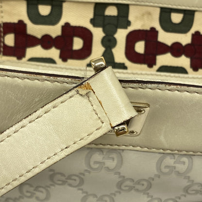 Gucci Tote Bag Guccissima 145993 Leather Ivory Champagne
