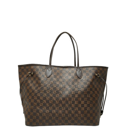 Louis Vuitton Damier Neverfull Gm Tote Bag N51106 Brown Leather