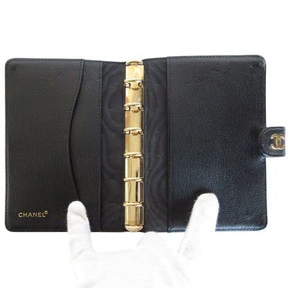Chanel Coco Mark Leather Notebook Cover