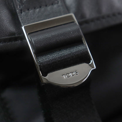 Tod'S Xbmtrkg0300Spfb999 Medium Fabric And Leather Backpack With Engraved Logo