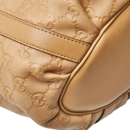 Gucci Guccissima Tote Bag 211982 Beige Leather