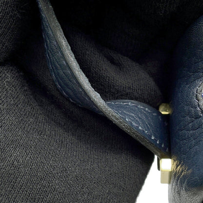 Hermes Shoulder Bag Golf Tee Motif Navy Fjord O Engraved