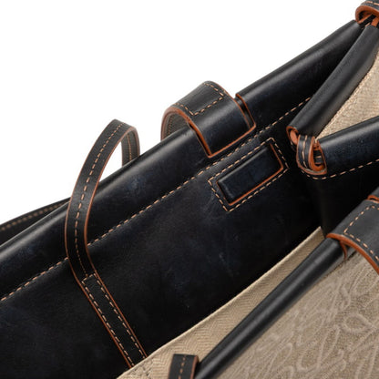 Loewe Anagram Cushion Tote Shoulder Bag In Beige