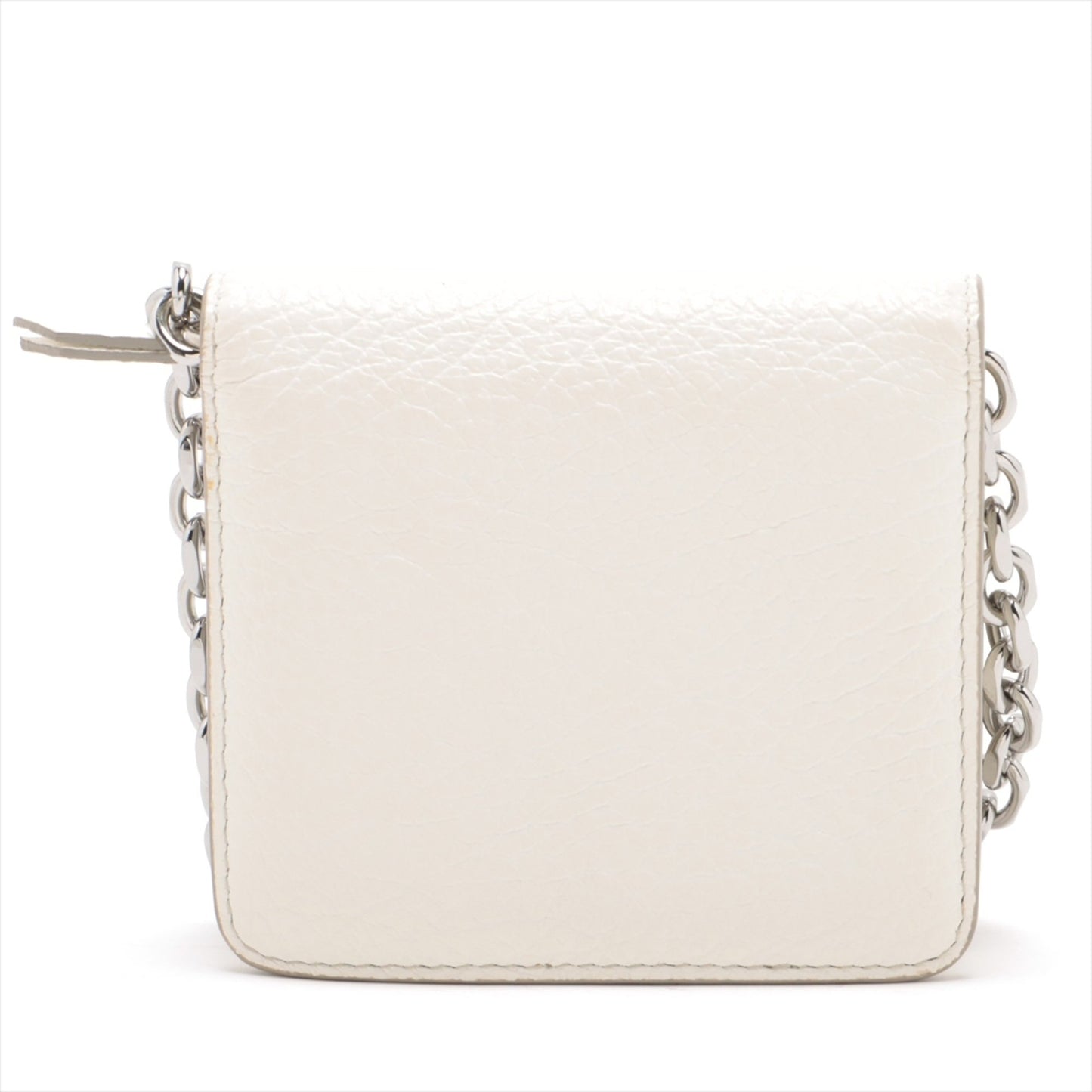 Maison Margiela 4-Stitch Chain Wallet Leather Bifold Crossbody Shoulder Bag
