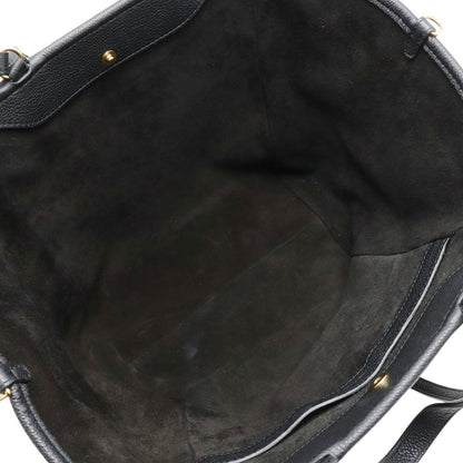 Celine Small Fold Cabas Tote Bag Shoulder Leather Black 194073