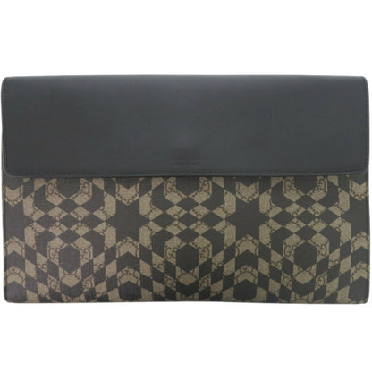 Gucci Kaleido Star 406725 Gg Pvc/Leather Beige Clutch Bag 0826Gucci