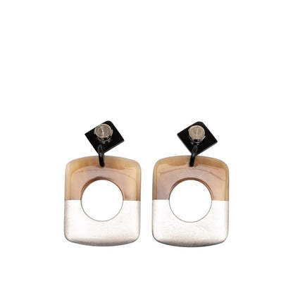 Hermes Herms Serie Dalva Stud Earrings In Silver