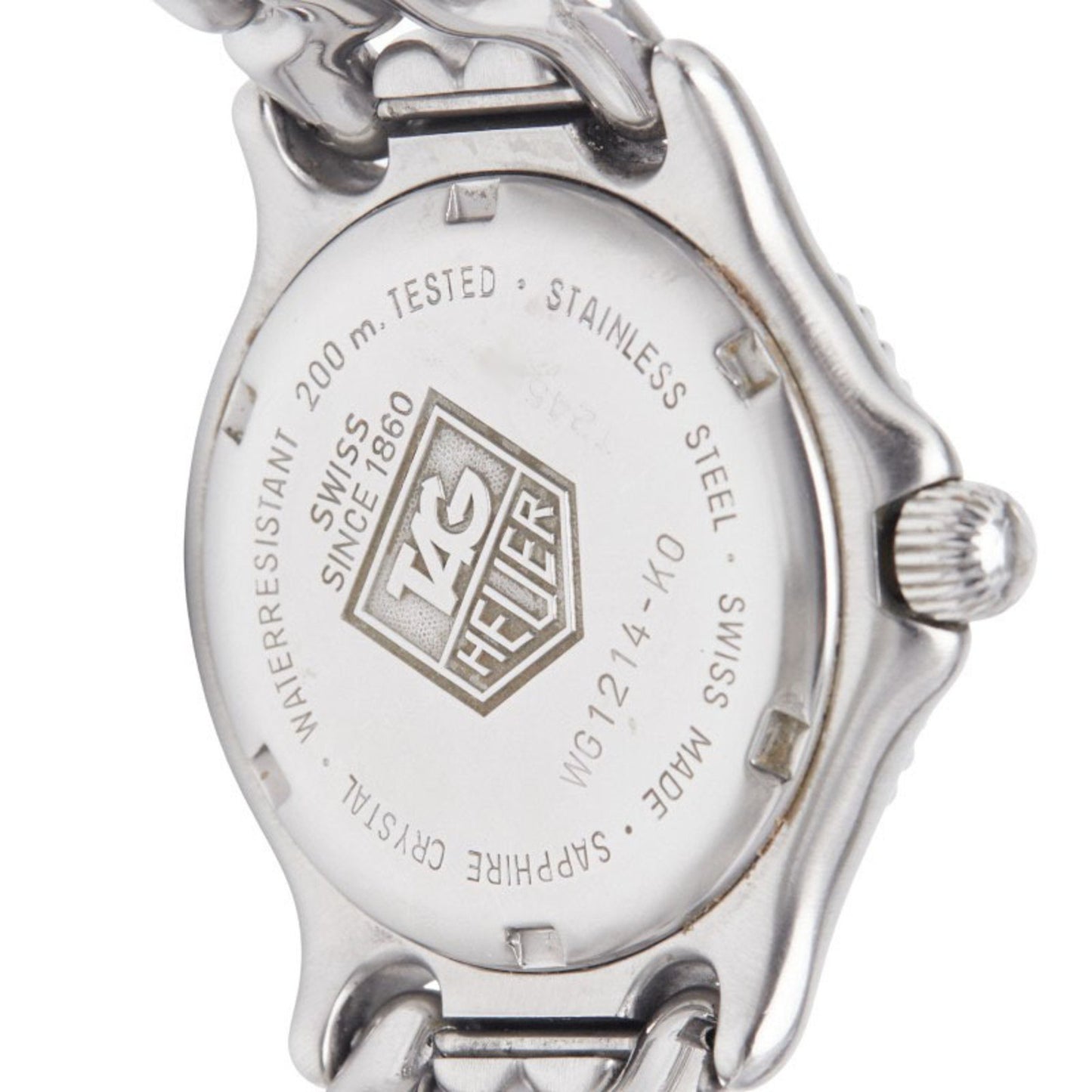 Tag Heuer Cell Watch Wg1214-K0 Quartz Black Dial Stainless Steel Boys' Heuer