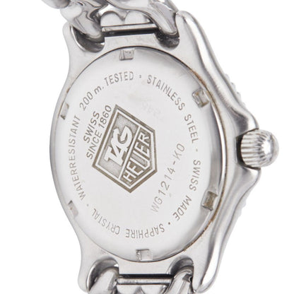 Tag Heuer Cell Watch Wg1214-K0 Quartz Black Dial Stainless Steel Boys' Heuer