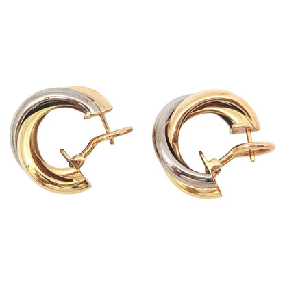Cartier Trinity Earrings In 18K 750 Yellow Gold