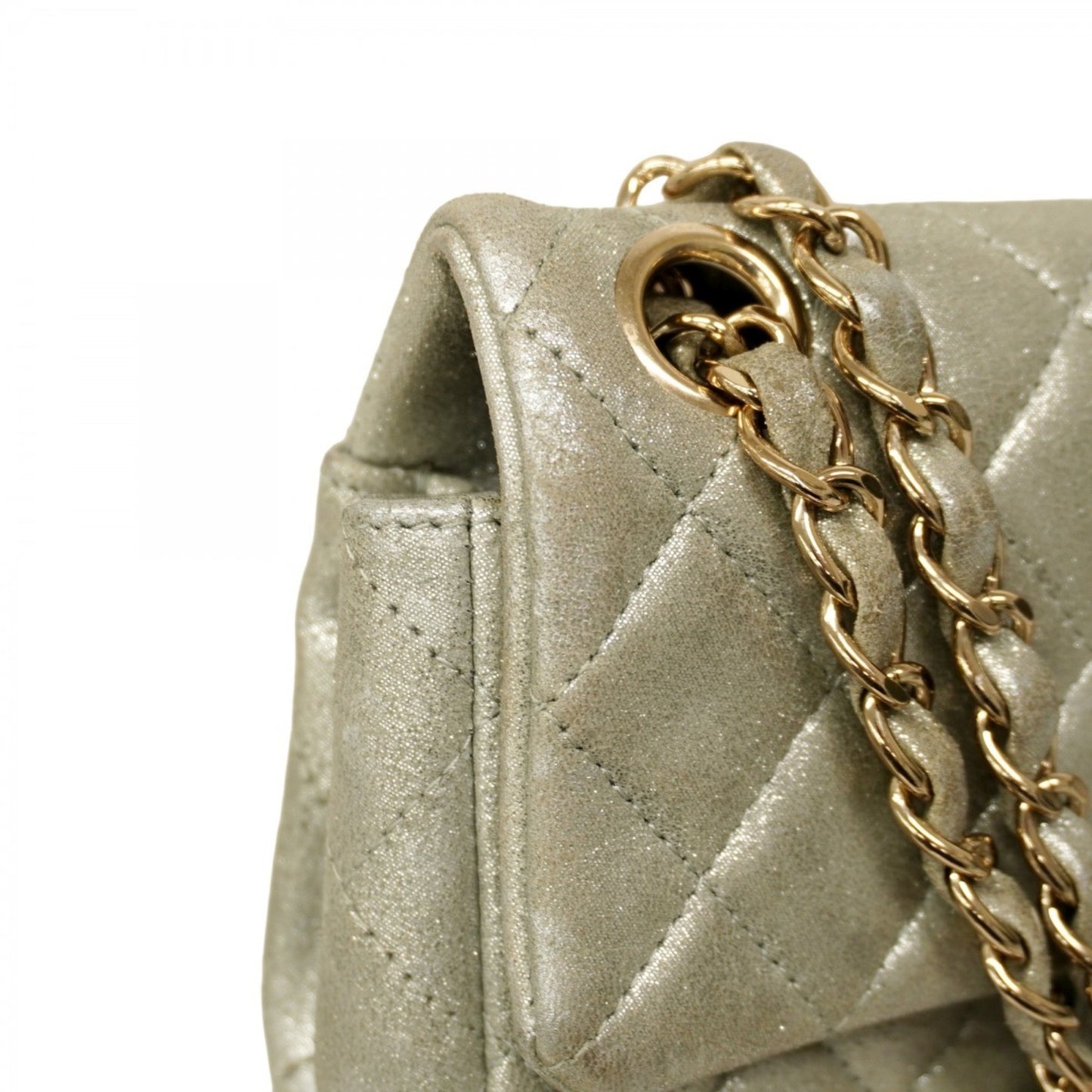 Chanel Mini Matelasse Shoulder Bag With Double Chain