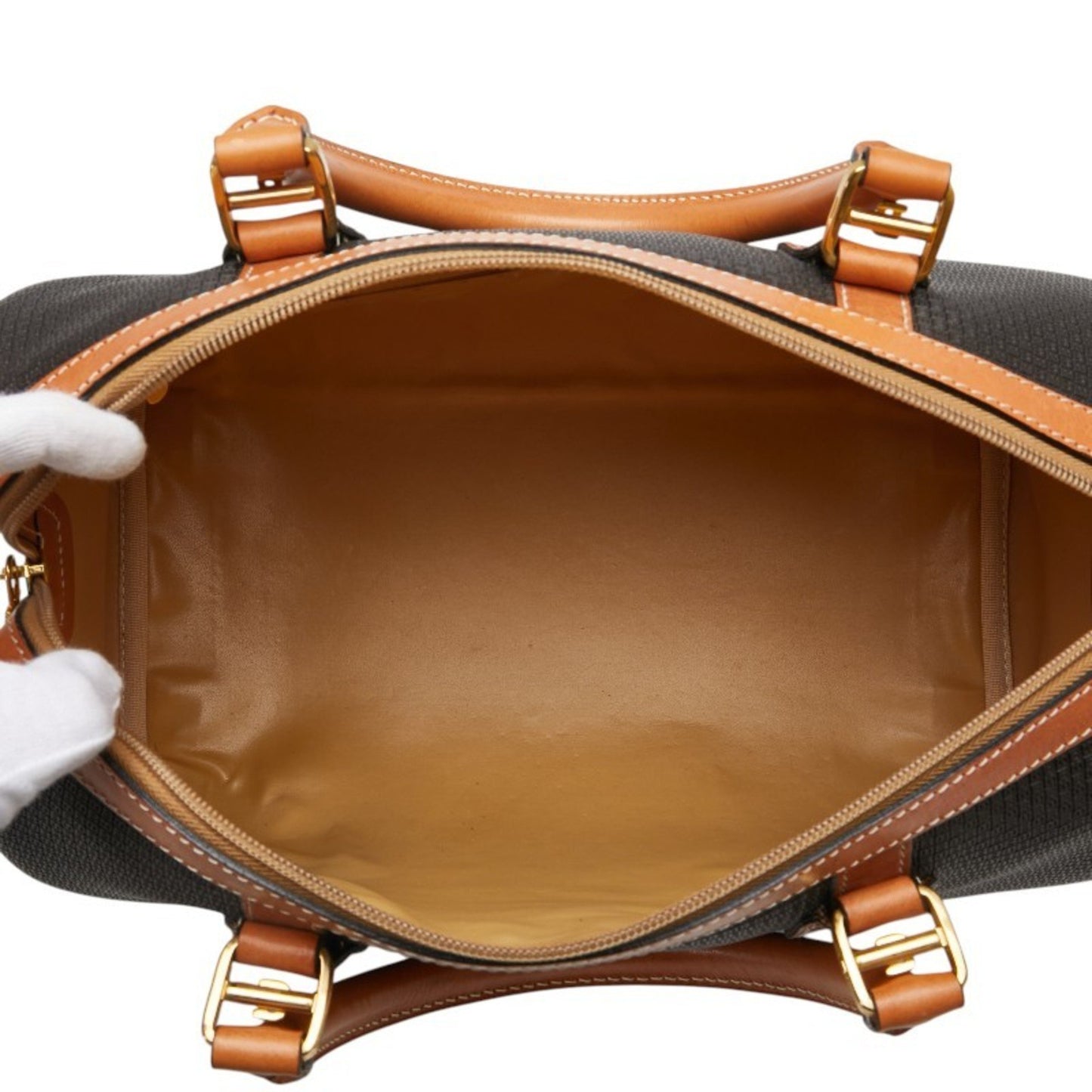 Bally Logo Handbag/Boston Bag In Brown Leather