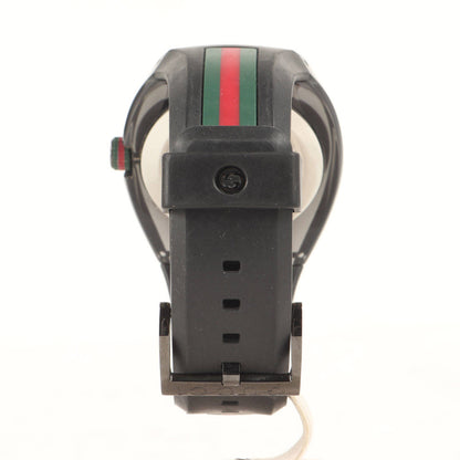 Gucci Gucci Skeleton Analog (Sync) Sherry Line Rubber Belt Black