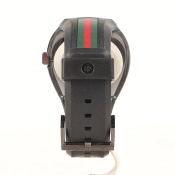 Gucci Gucci Skeleton Analog (Sync) Sherry Line Rubber Belt Black