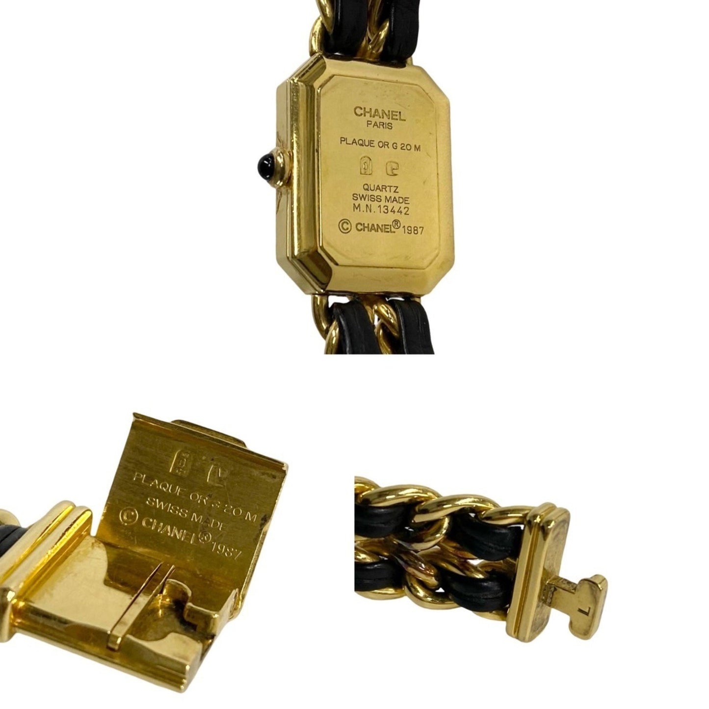 Chanel Premiere L Quartz Stainless Steel Leather Watch For Women