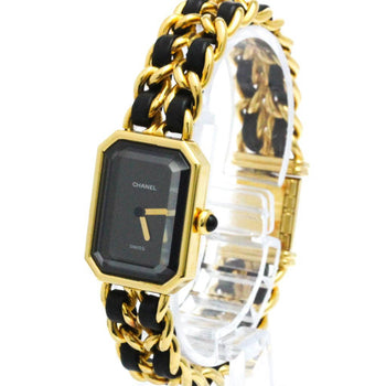 Chanel Premiere Size L Gold Plated Quartz