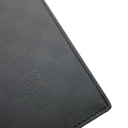 Louis Vuitton Clutch Bag Damier Infini Stand Pouch N60450 Louis Vuitton Black Second