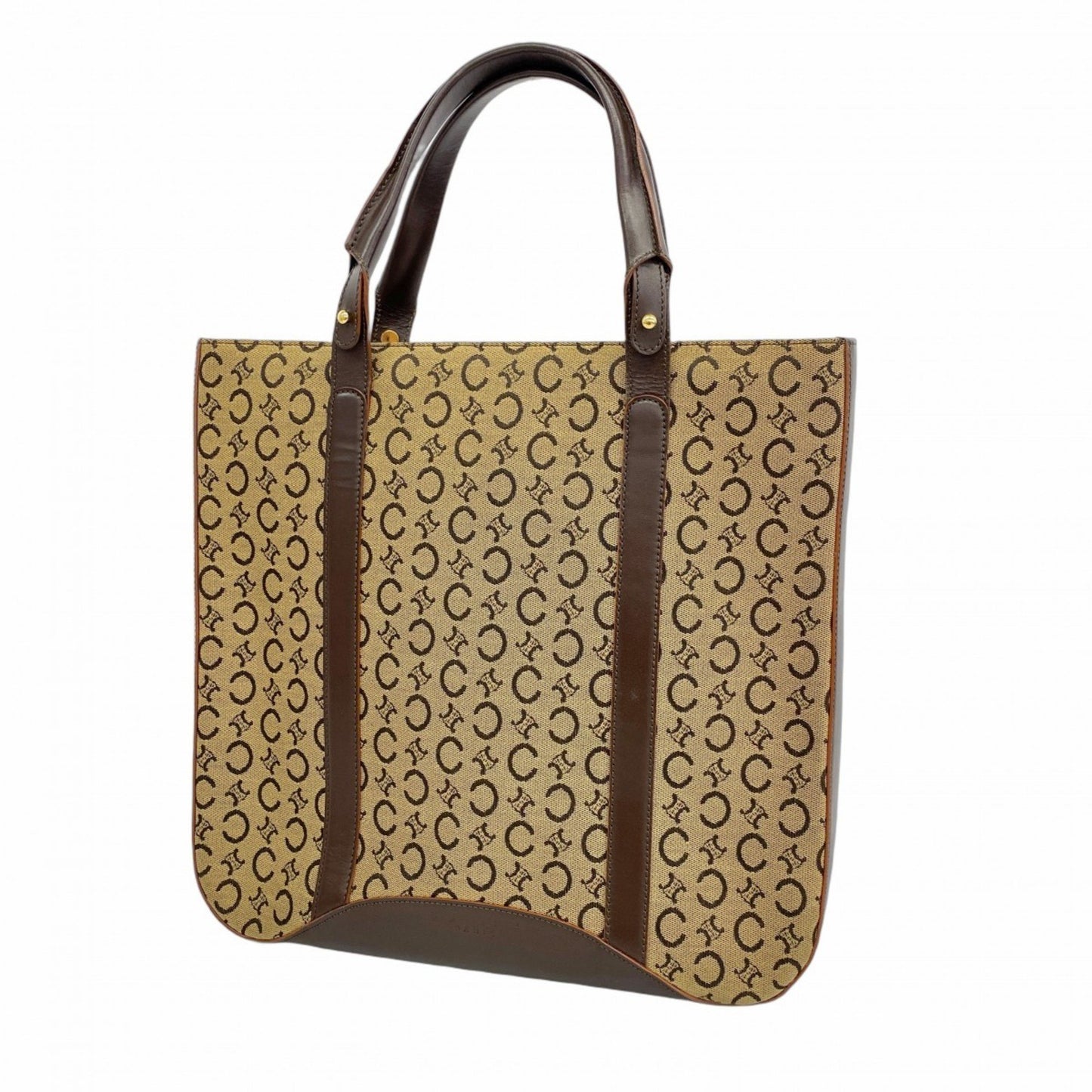 Celine Tote Bag C Macadam Canvas Beige Brown