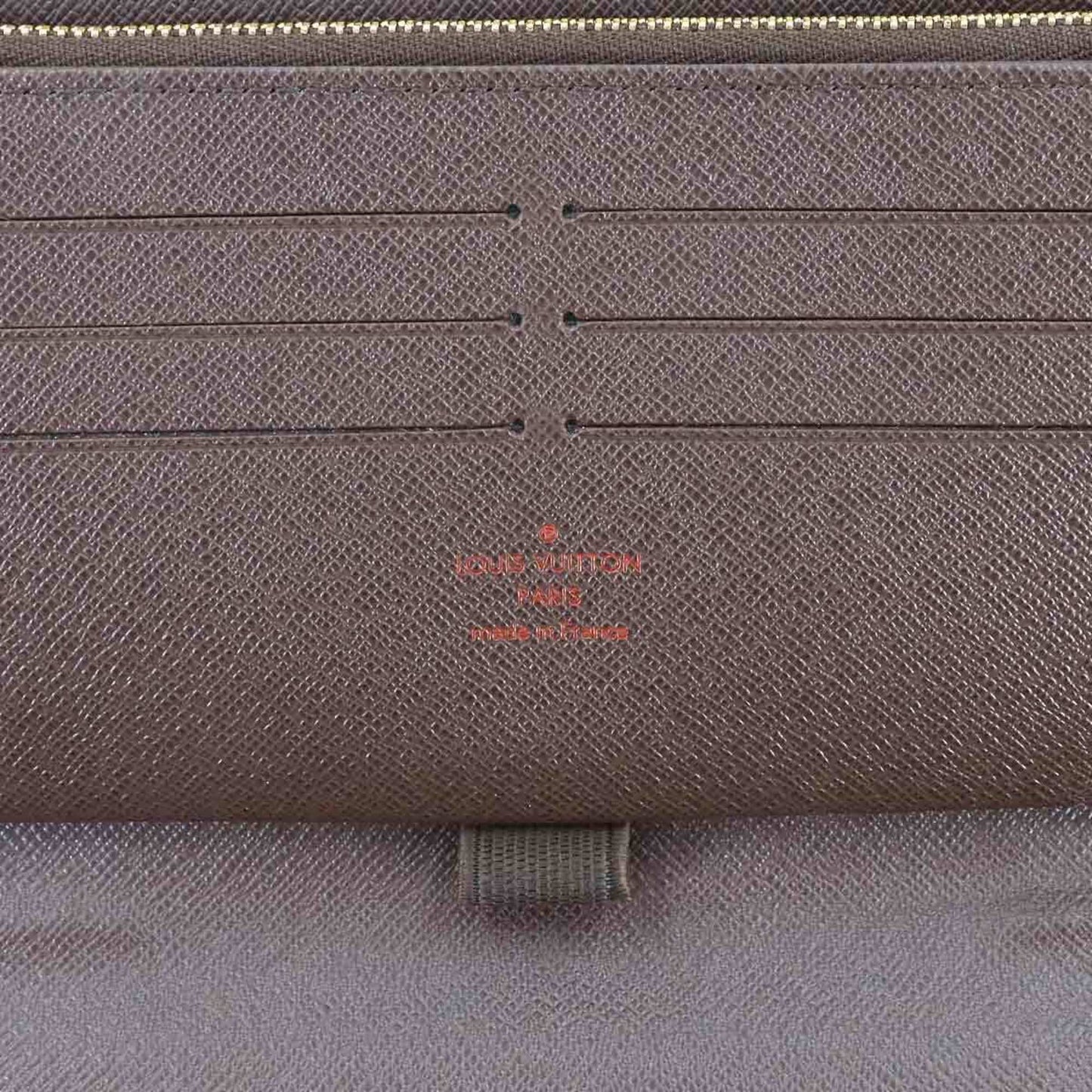 Louis Vuitton Damier Zippy Organizer Round Long Wallet In Ebene Leather N60003