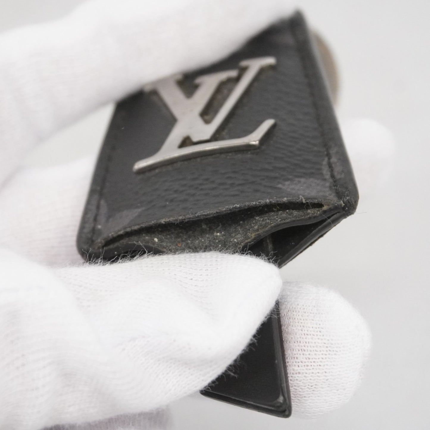 Louis Vuitton Monogram Eclipse Porte-Cls Cloche-Cls Keychain M63620 Black