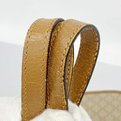 Celine Shoulder Bag Macadam Beige Light Brown