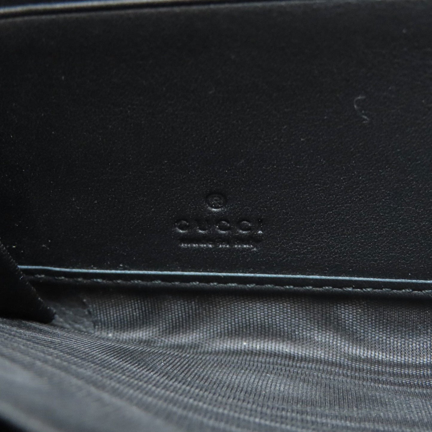 Gucci 453158 Nimfair Round Zipper Bamboo Long Wallet In Calfskin