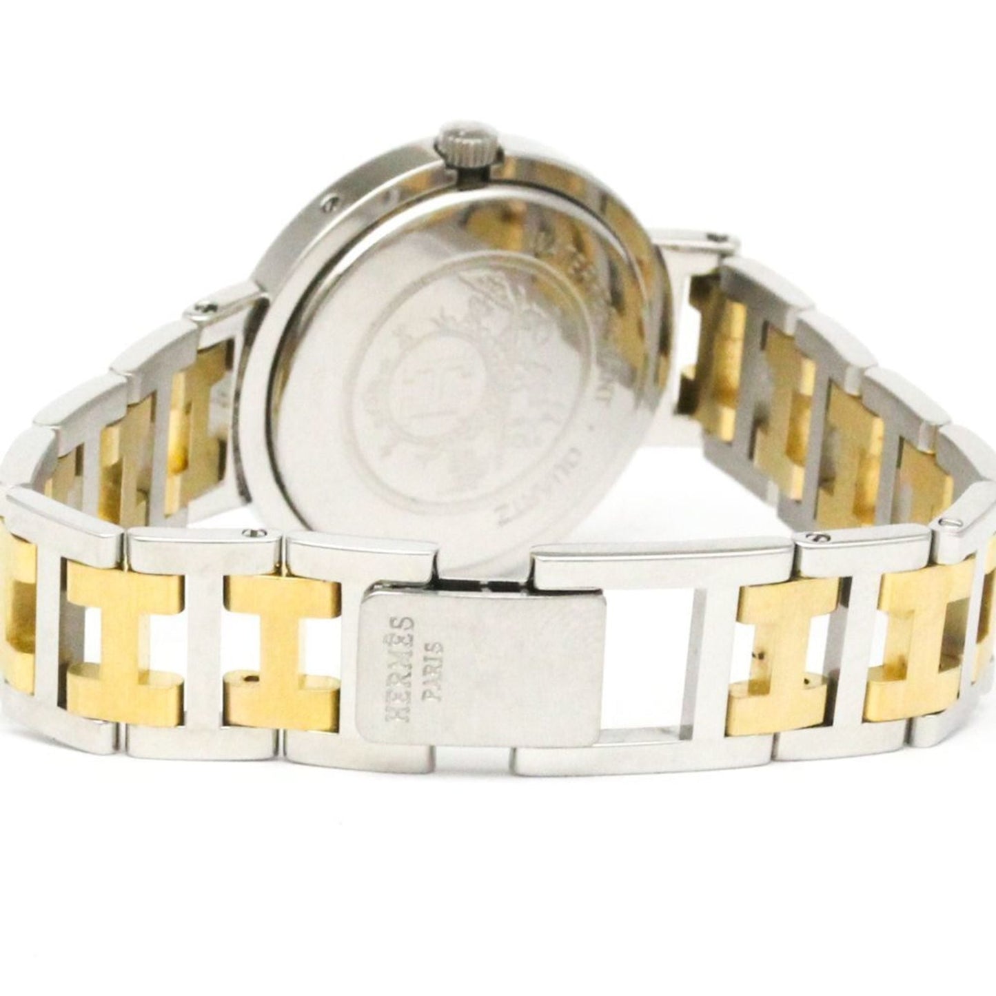 HERMES Clipper Gold Plated Steel Quartz