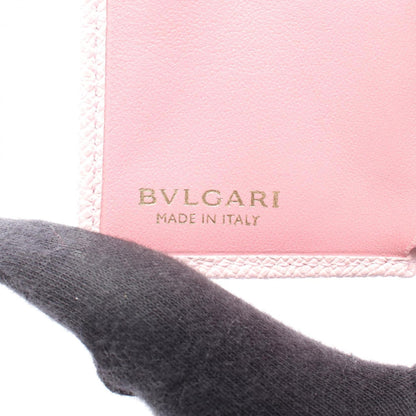 Bvlgari Clip Tri-Fold Wallet Leather