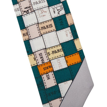 Hermes Herms Twilly Bolduc Au Carre Check Scarf