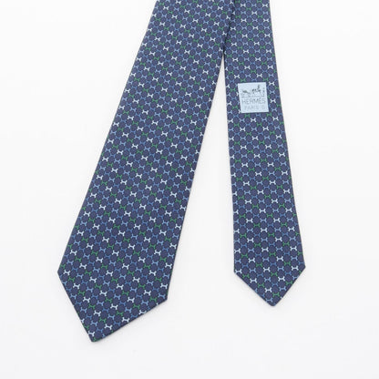 Hermes Herms H Street Silk Tie For Men